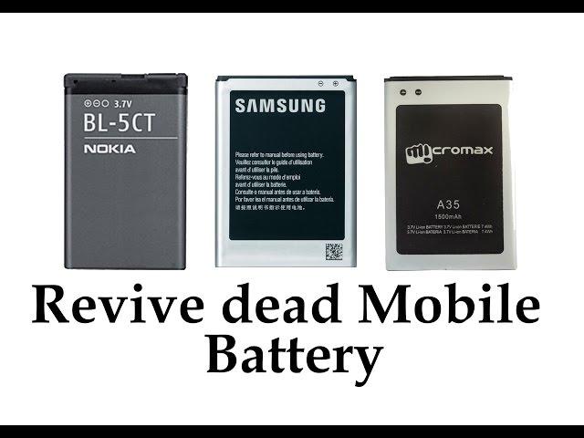 How to Revive a dead cellphone battery (Any Brand)