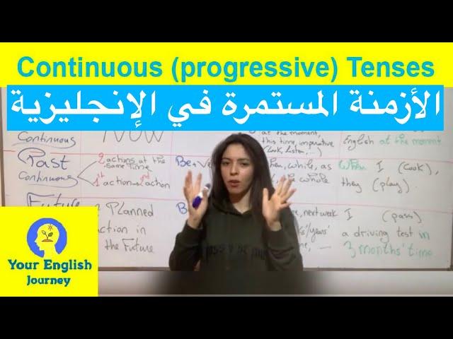 Continuous Tenses شرح الأزمنة المستمرة