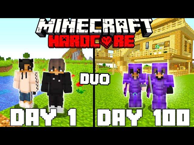 We Survived 100 Days In Hardcore Minecraft - Duo Minecraft Hardcore 100 Days