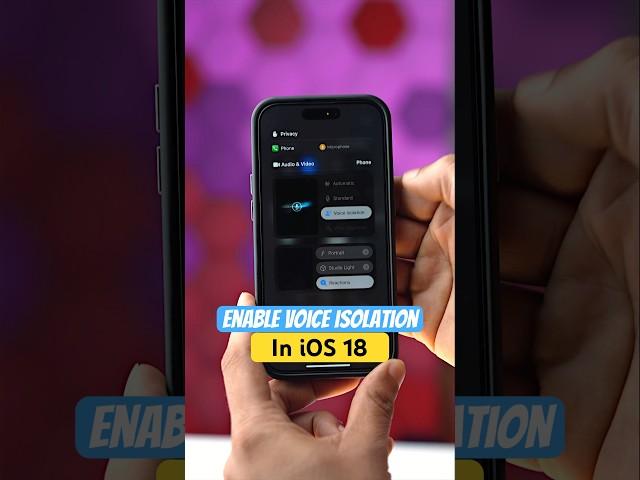 BEST iPhone FEATURE!!! Improve Voice in Calls on iOS 18 #iphone #audiocalls #tipsandtricks