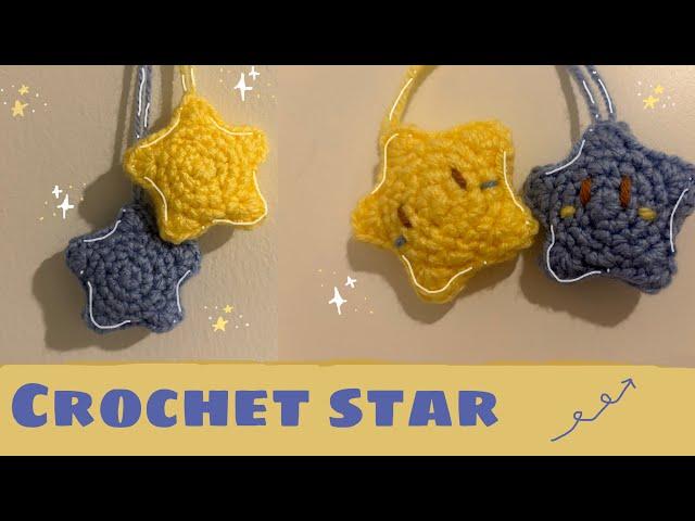 Звезда-брелок крючком ⭐️// Crochet star ⭐️