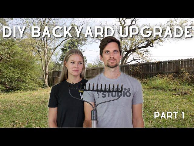 DIY Backyard Upgrade [Part 1 of 2] // Above Ground Pool Installation // Backyard Pool Ideas