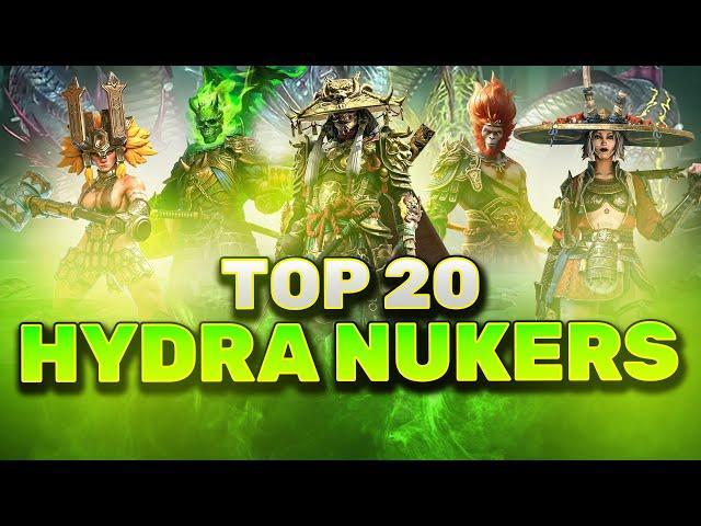 TOP 20 HYDRA CLAN BOSS NUKERS (2024 UPDATE)