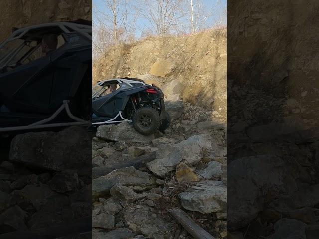 RZR Pro XP getting it done in the rocks! I think I need to pull the sway bars off and go again!