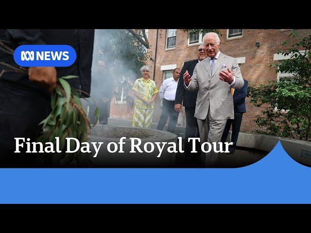 King Charles, Queen Camilla kick off final day of Australia tour | ABC News