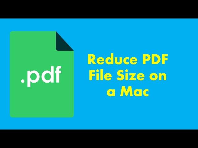 How to resize a PDF on a Mac