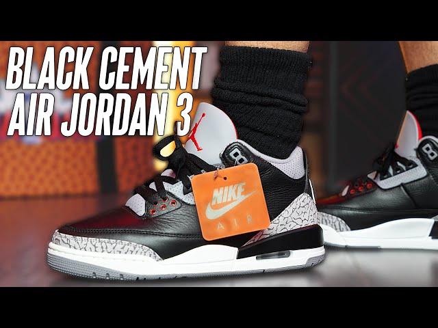 2024 Air Jordan 3 Black Cement Review and On Foot | 2024 vs 2018 Air Jordan 3 Black Cement