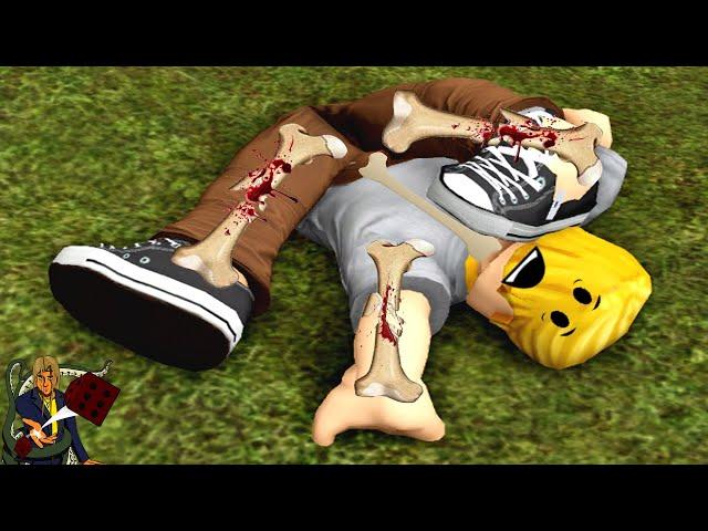 JE CASSE TOUT MES OS DANS ROBLOX ! (Broken Bones)