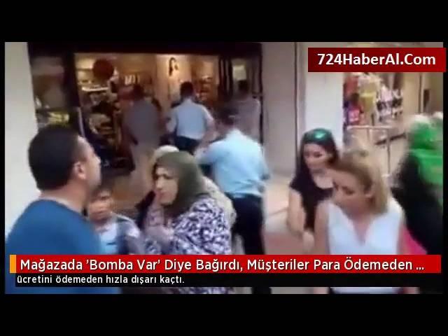 Mağazada 'Bomba Var' Diye Bağırdı, Müşteriler Para Ödemeden Kaçtı