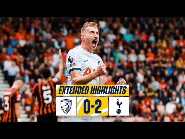 AFC BOURNEMOUTH 0-2 TOTTENHAM HOTSPUR // PREMIER LEAGUE EXTENDED HIGHLIGHTS