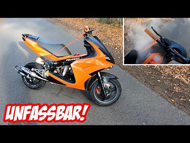 Ich FAHRE eine Peugeot JETFORCE mit 70cc AEROX Block | Motorbrand? | Hartriders