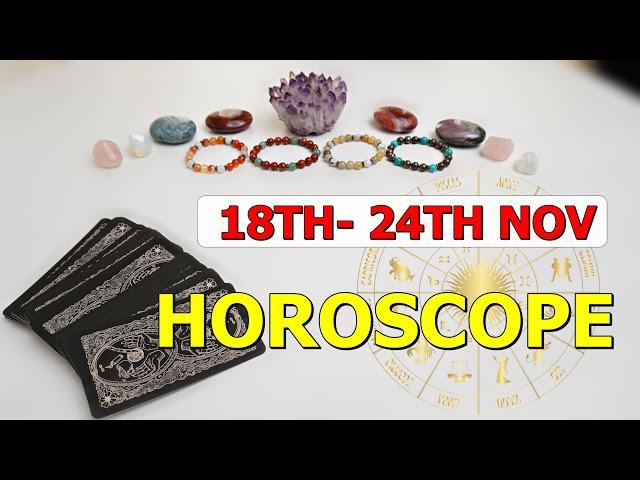 NOVEMBER WEEKLY HOROSCOPE︎ 18TH - 24TH NOVEMBER  Weekly Horoscope ︎ Aaj Ka Rashifal︎ #horoscope