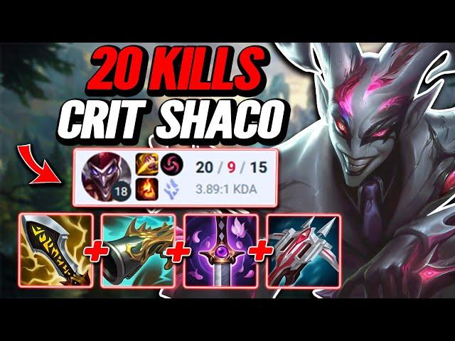 20 Kills Crit Shaco Ranked - Emerald 4 Gameplay [League of Legends] Full Gameplay - Infernal Shaco