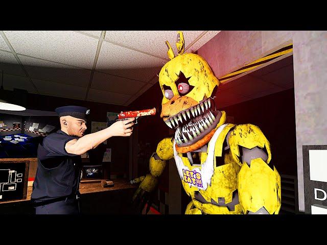 ANIMATRONICS SCARE THE SECURITY GUARD FNAF COOP Garry's Mod