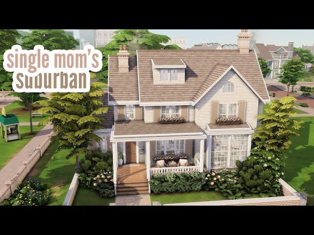 single mom's suburban \\ The Sims 4 speed build