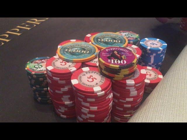 I hit BAD BEAT JACKPOT in massive cooler at Peppermill! | Poker Vlog 128