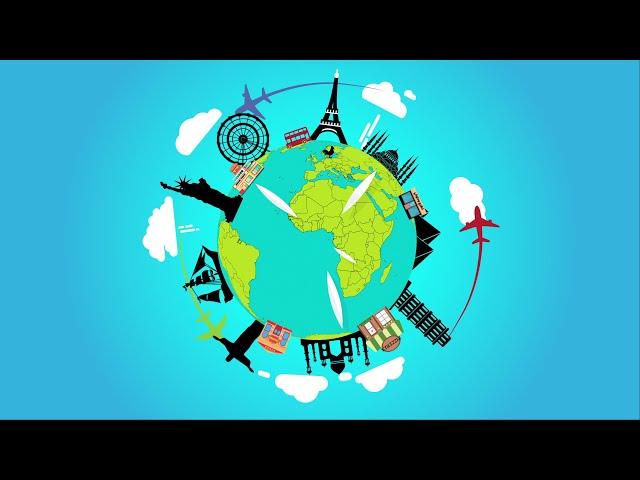 Travel Vlog Logo Intro Animation