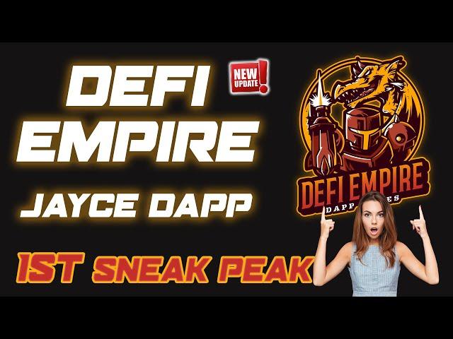  DEFI EMPIRE GAMES - SNEAK PEAK INTO Jayce The Adventurer - DEFI DAPP GAMES Miner, Staking and more