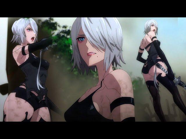 YoRHa A2 DIFIENDE al PUEBLO - NieR Automata Ep 20 NieR:Automata Ver1.1a 第2クール