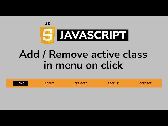 Dynamically Add or Remove CSS Class  using JavaScript | Add and Remove Class JavaScript