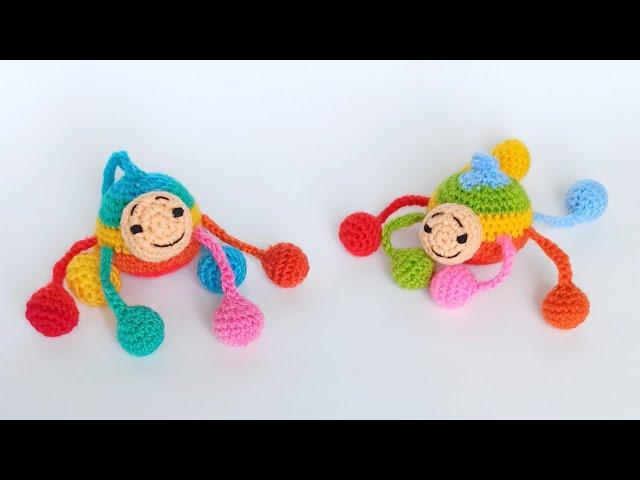 Very simpleHow to crochet a bright Spider from leftover yarnAmigurum keychain