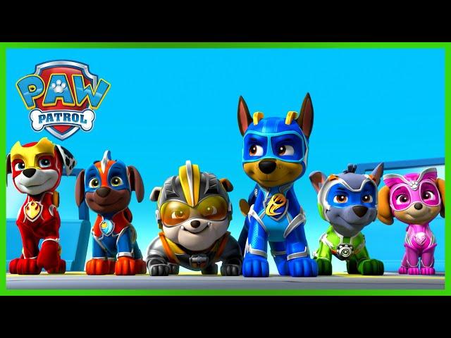 De Mega Pups houden een ruimteschip tegen enzovoort - PAW Patrol Nederlands - Pup Tales