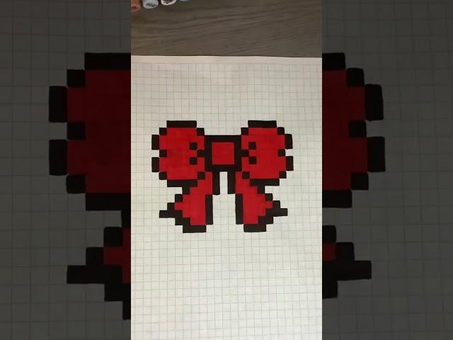 Cute bow pixel Art! #pixel #pixelart #pixelartideas