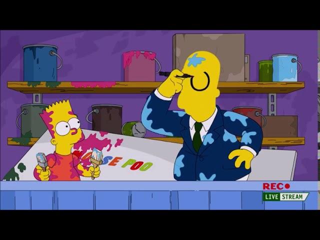 Bart & Homer Fighting In The Internet Video!