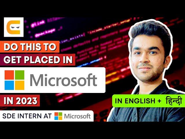 Do THIS to get placed in Microsoft In 2023 | How To Get Placed In Microsoft | Coding Ninjas