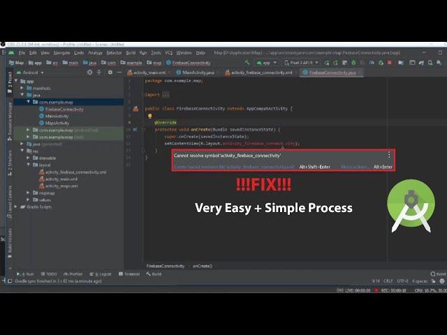 How to remove error from Android Studio when creating new ACTIVITY easily!!