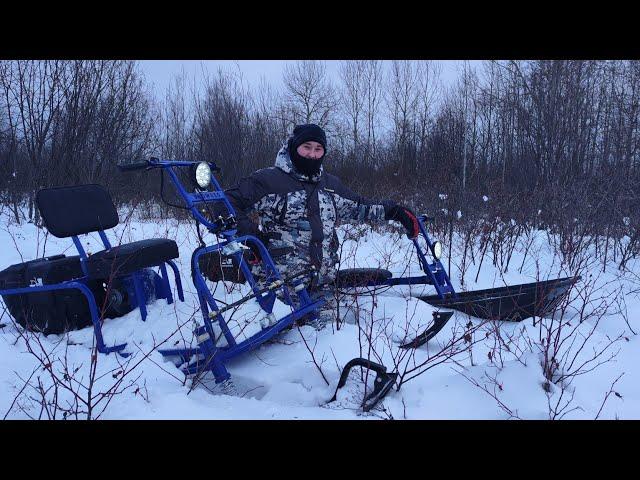 Мотобуксировщики "Альбатрос" самый честный тест-драйв! глубокий и рыхлый снег!