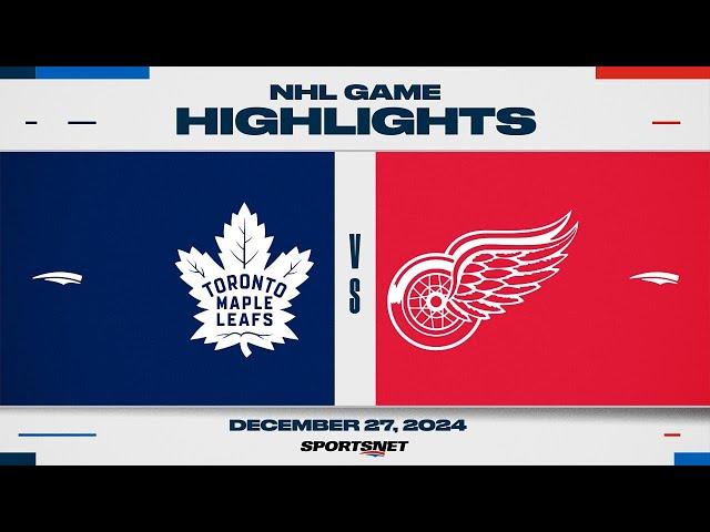 NHL Highlights | Maple Leafs vs. Red Wings - December 27, 2024