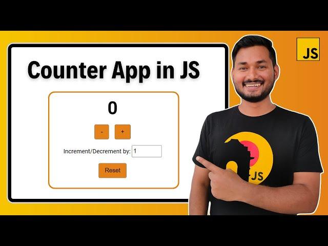 Counter App in JavaScript | Project for Beginners | JavaScript Projects