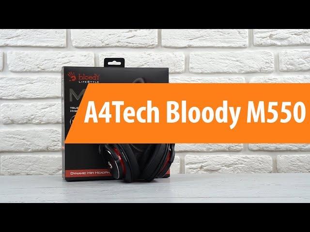 Распаковка наушников A4Tech Bloody M550 / Unboxing A4Tech Bloody M550