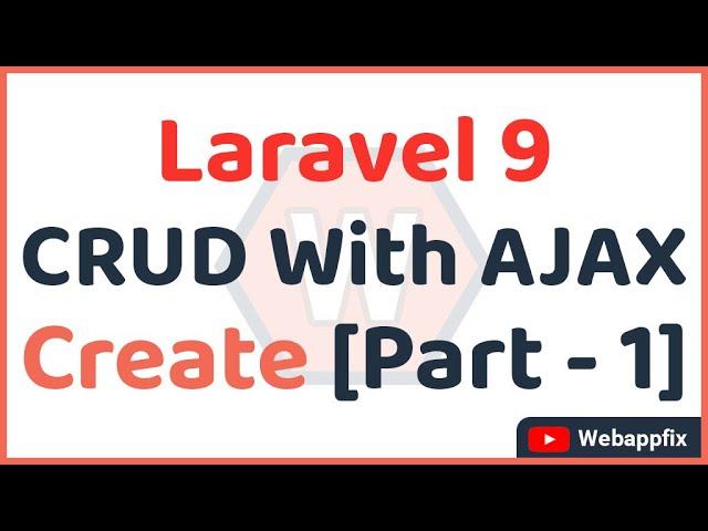 Laravel Ajax Crud | Laravel Ajax Insert Data | Laravel Ajax Store Data | Laravel Ajax | PART - 1