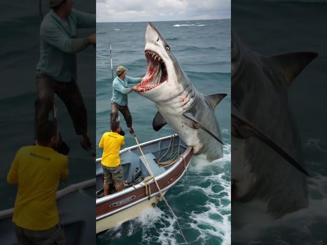 Dentist offers a free teeth check up for a shark