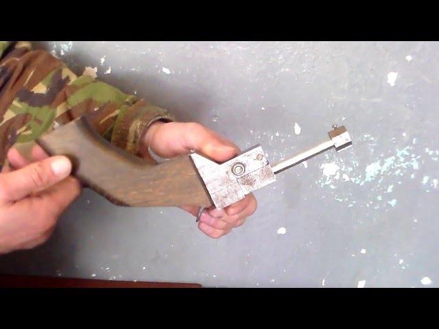 Самодельный пистолет под малокалиберный патрон.Homemade gun under the small-caliber bullet.