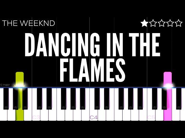 The Weeknd - Dancing In The Flames | EASY Piano Tutorial