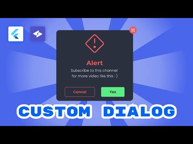 How to Create an Impressive Custom Dialog... in Under 5 Minutes! with flutter