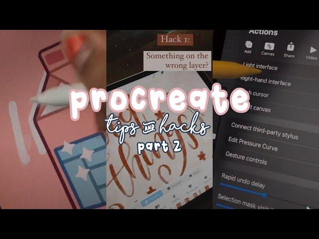 Procreate Tips & Hacks | TikTok Compilation [PART 2]