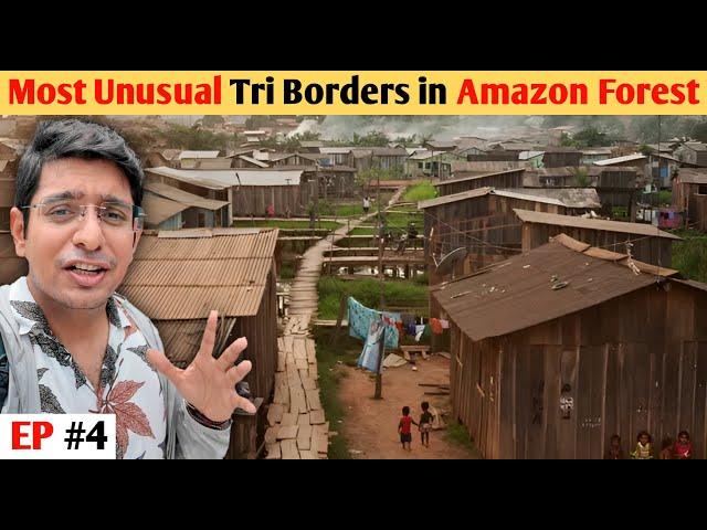 Travelling Inside 3 Countries Borders in Amazon Rainforest 