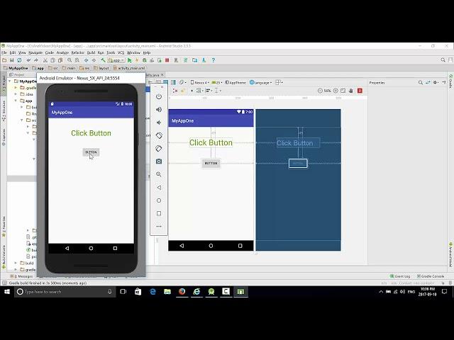 Adding code to a Button Click in Android Studio (Java )