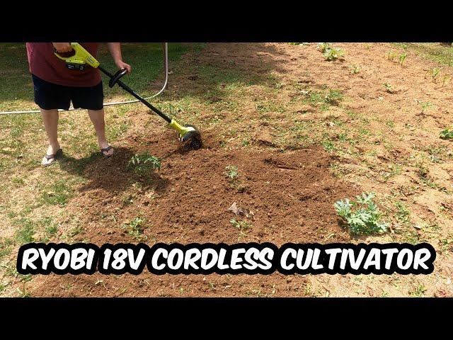 Ryobi 18V Cordless Cultivator Unboxing and Garden Cultivation