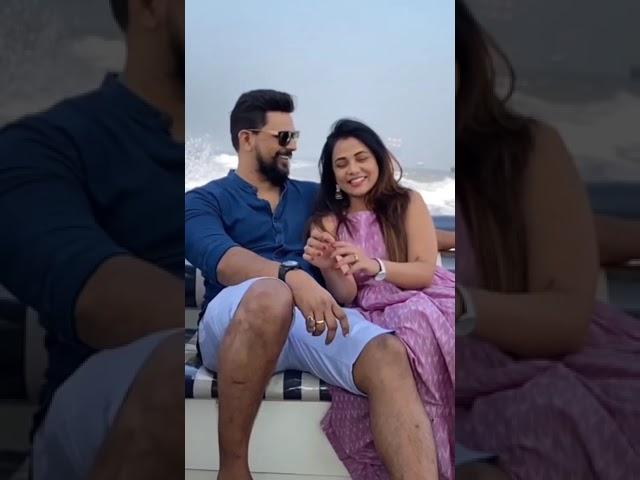 Cute Moments of Romantic Couple Prarthana Behere & Abhishek Jawkar | #Shorts