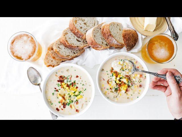 Easy Corn Chowder Recipe » Perfect Summer Soup