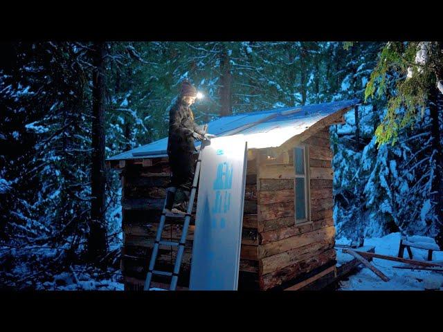 Roofing in snow, rain, and darkness. What could go wrong? (& something special)