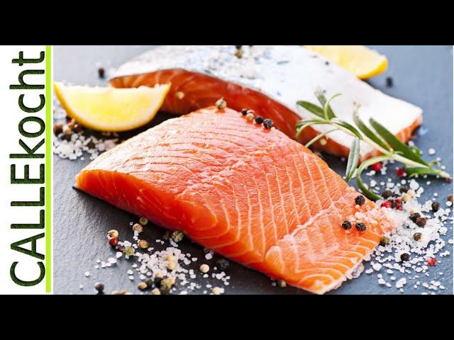 Lachs im Ofen zubereiten. Rezept schnell und einfach.