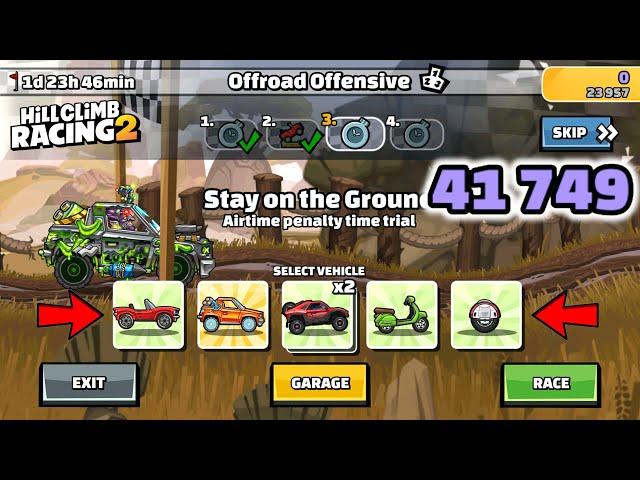 Hill Climb Racing 2 - 41749 points in OFFROAD OFFENSIVE Team Event