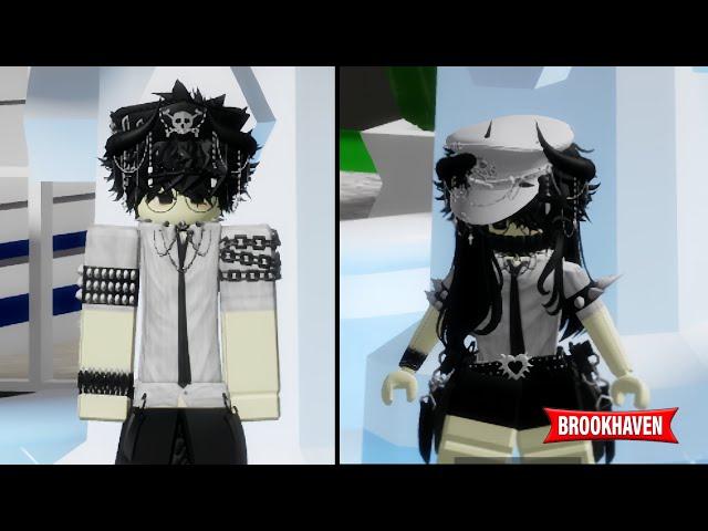 couple emo outfit brookhaven boy x girl