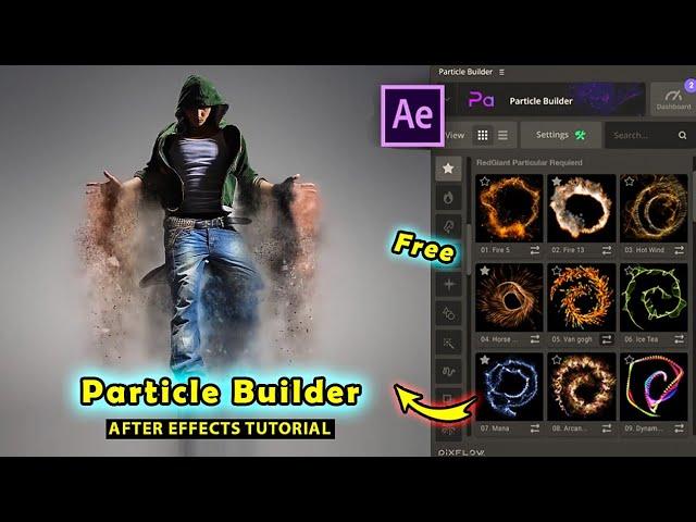 How to Create Realistic Particle Effects with Particle Builder plug-in After Effects Tutorial